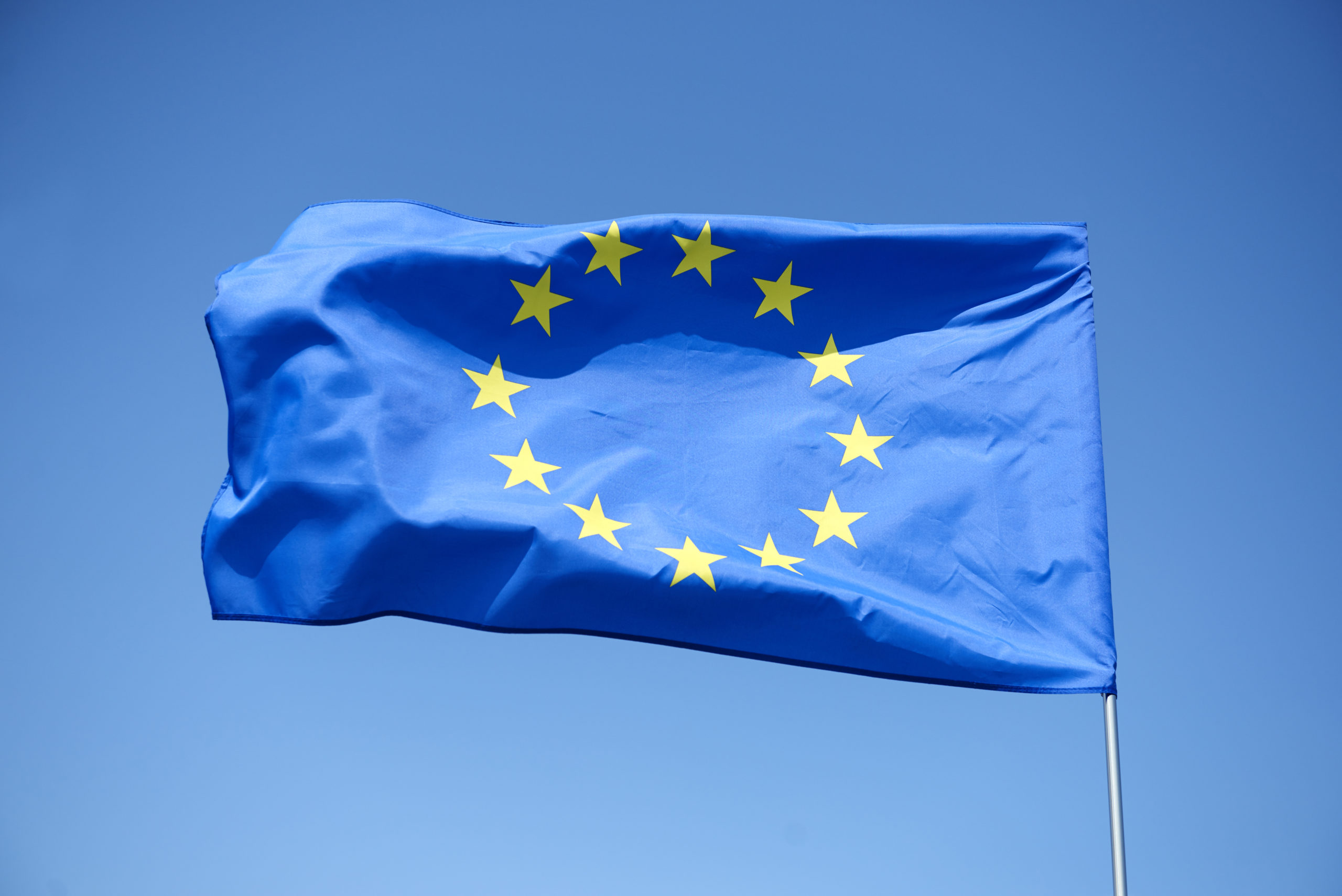 bandiera dell'Unione Europea sul