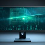 immagine di un computer acceso